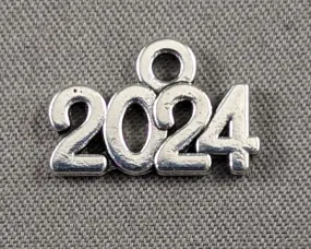 2024 Charms Silver Tone 10pcs (C066)