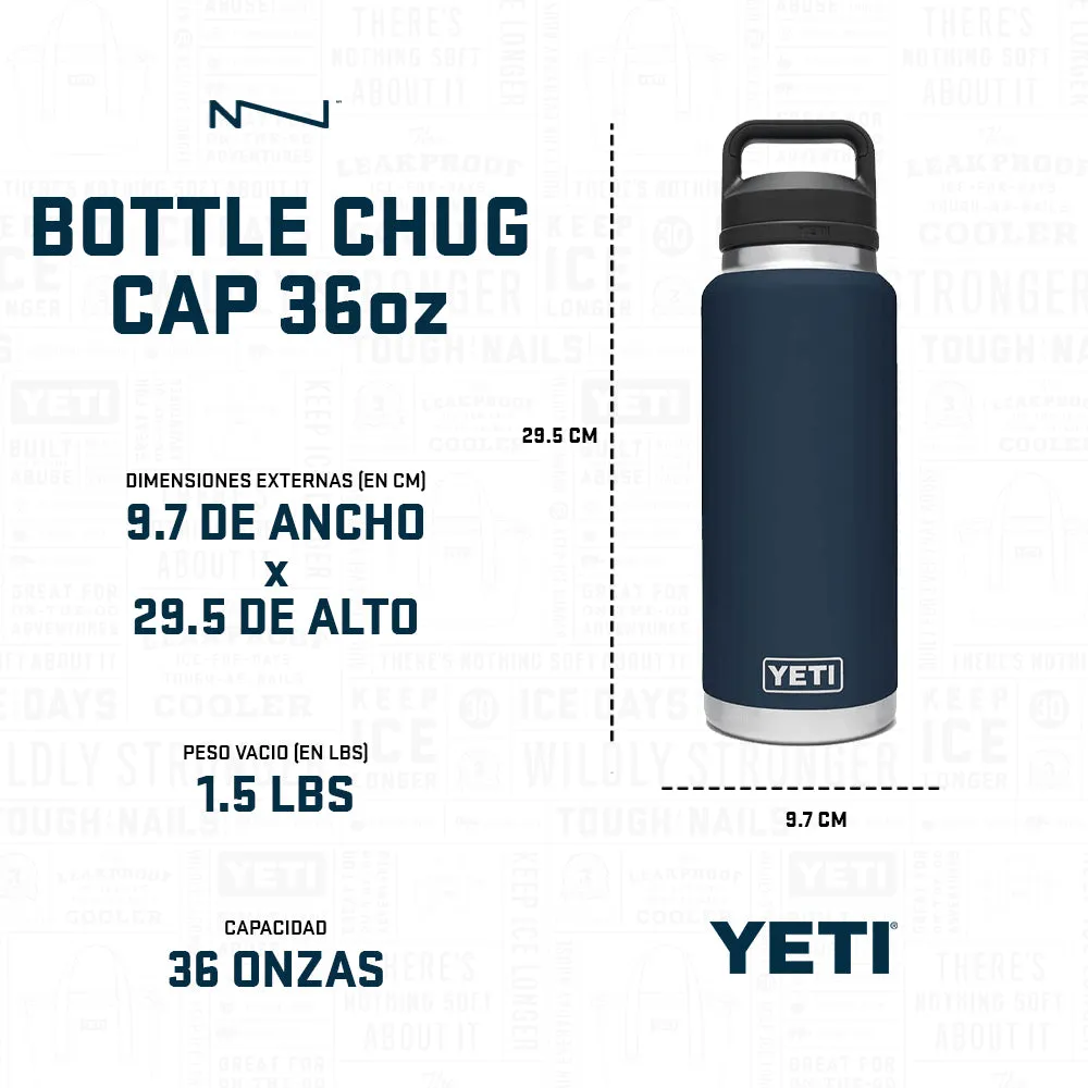 21071070014 TERMO RAMBLER 36 oz CHUG CAP NEGRO MARCA YETI