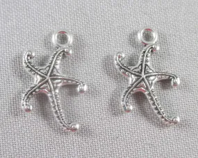 50% OFF! Star Fish Charm Silver Tone 14pcs (1511)