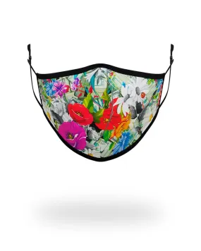 ADULT FLORAL MONEY FORM FITTING FACE MASK