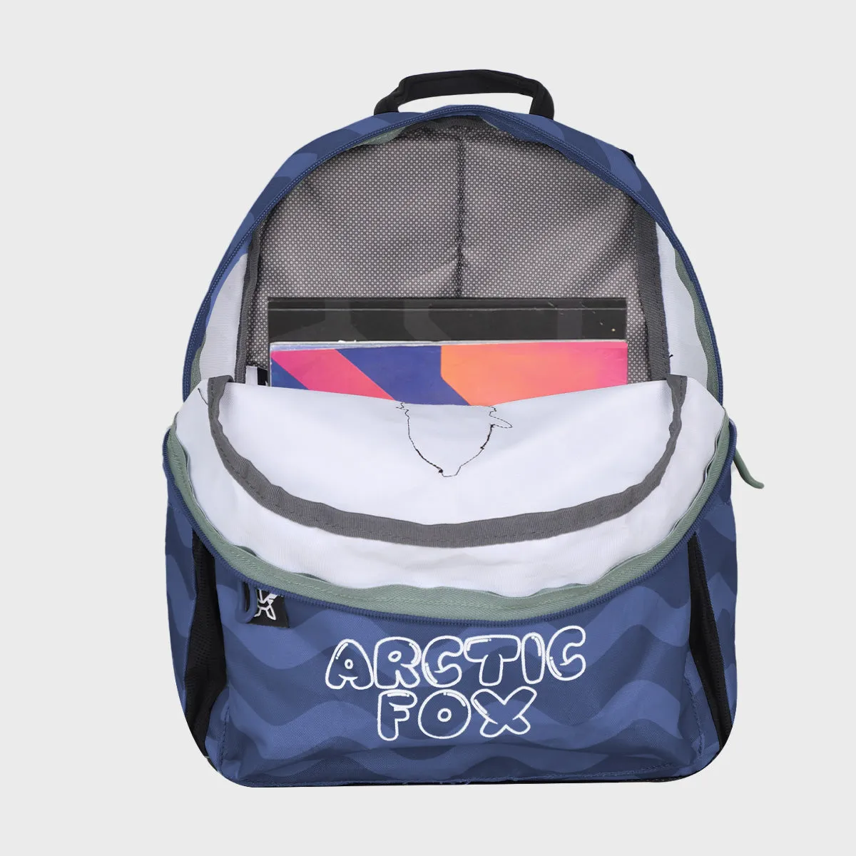 Arctic Fox Frost Dark Denim School Backpack for Boys and Girls