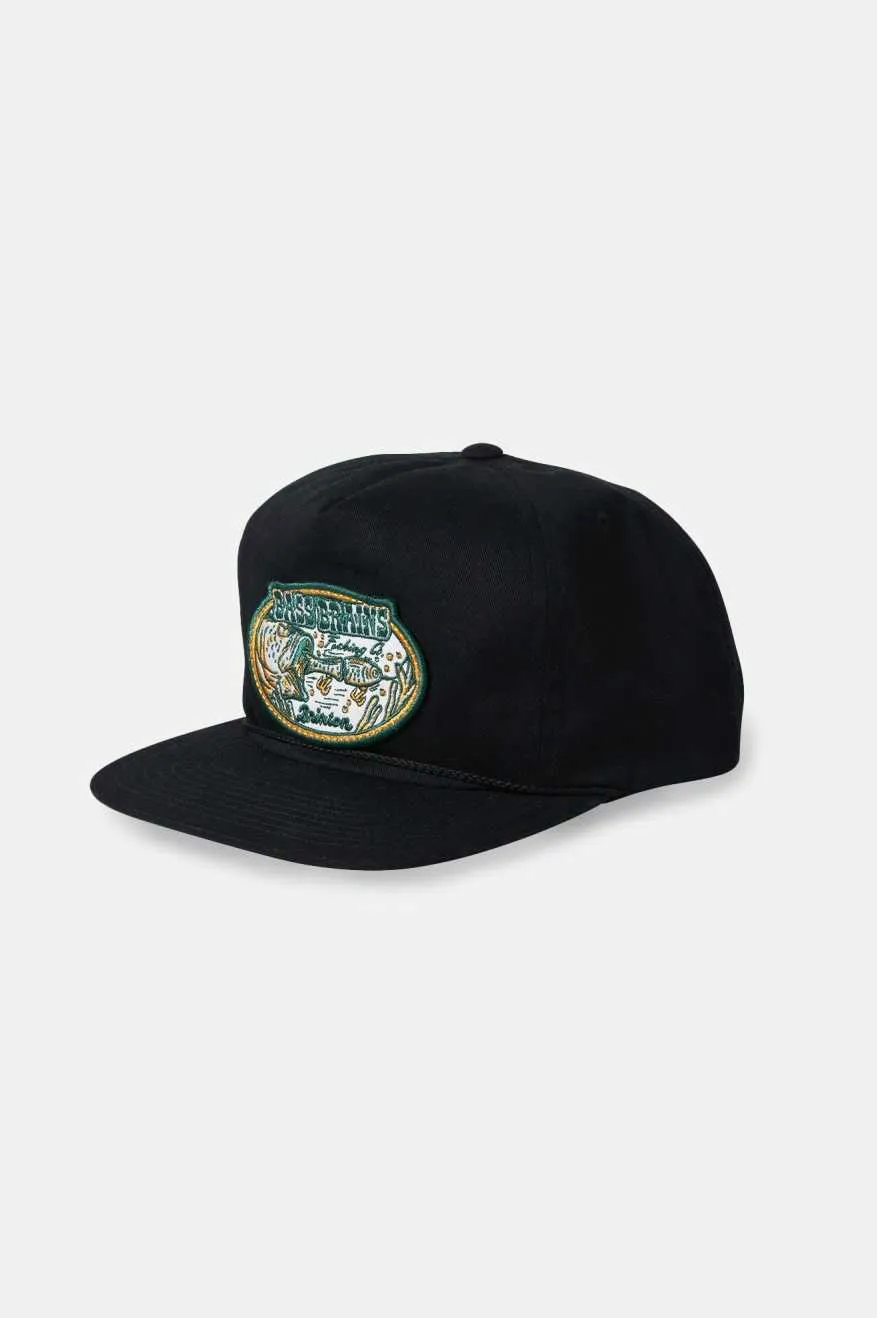 Bass Brains Swim Snapback - Black