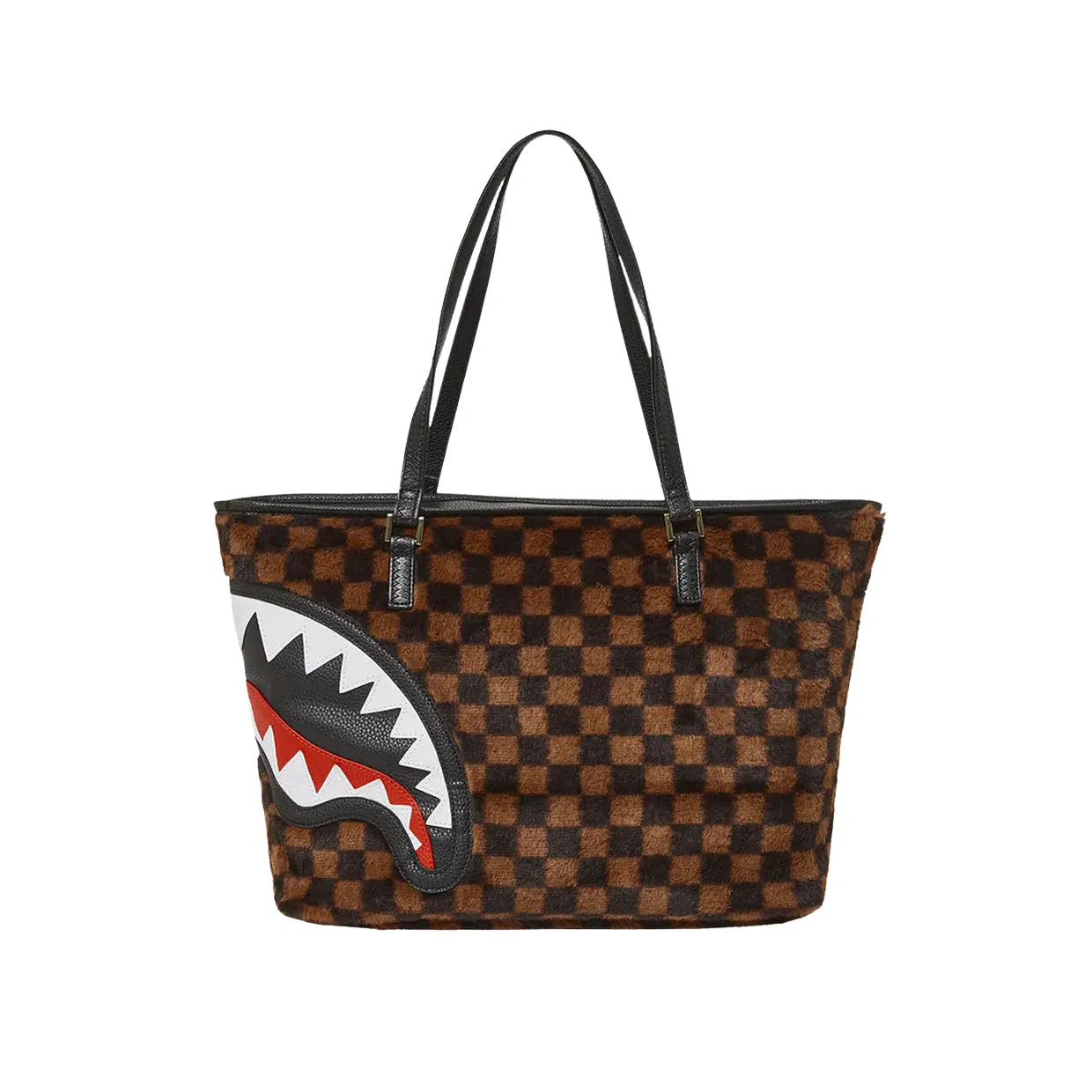 Borsa Sprayground Fur Sharks In Paris Marrone Multicolor