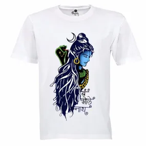 Bum Bhole Nath | Half sleeve White Tshirt