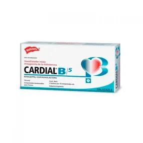 Cardial B 5 Mg 20 Tabletas - Hollidays