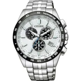 CITIZEN COLLECTION ECO DRIVE DIRECT FLIGHT RADIO CHRONOGRAPH MEN WATCH CB5874-90A