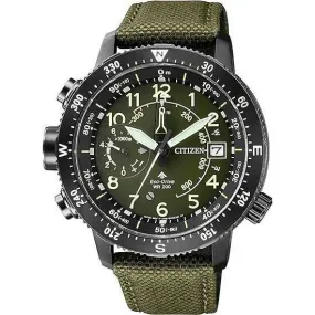 CITIZEN PROMASTER LAND SERIES ECO DRIVE ALTICHRON KHAKI MEN WATCH BN4046-10X