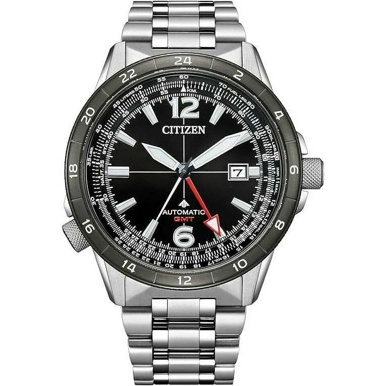 CITIZEN PROMASTER SKY SERIES BLACK & SILVER MECHANICAL MEN WATCH NB6046-59E