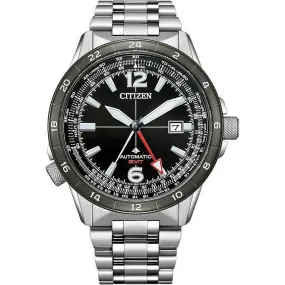 CITIZEN PROMASTER SKY SERIES BLACK & SILVER MECHANICAL MEN WATCH NB6046-59E