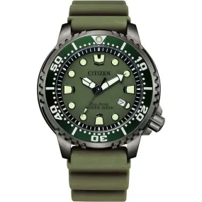 CITIZEN PROMASTER SUBMERSIBLE SOLAR KHAKI MEN WATCH BN0157-11X