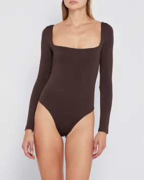 Contouring Square Neck Longsleeve Bodysuit