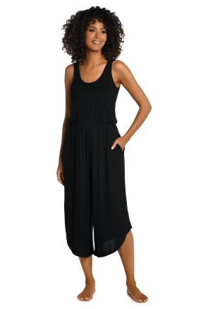 Draped Darling Wide Leg Jumpsuit