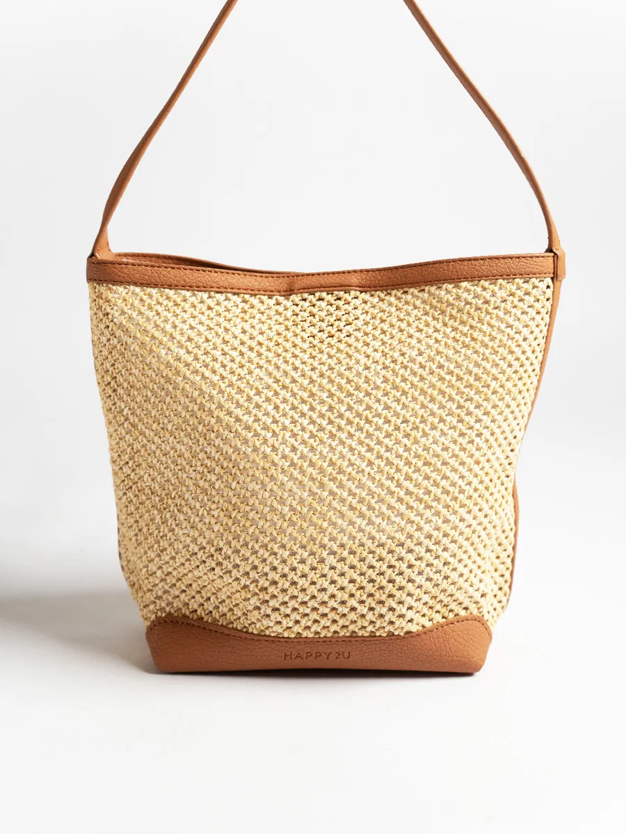 Felicia Raffia Tote Bag