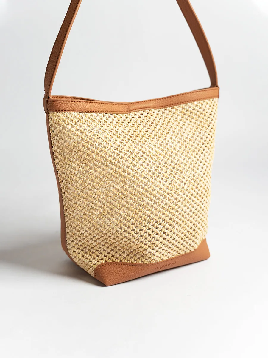 Felicia Raffia Tote Bag