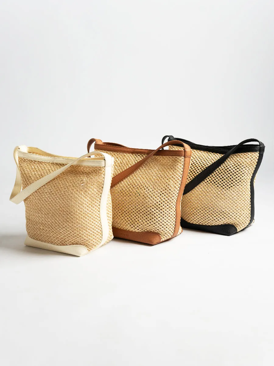 Felicia Raffia Tote Bag