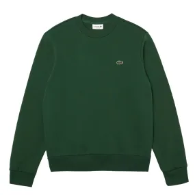 Felpa Uomo Lacoste Girocollo Cotone Bio Verde