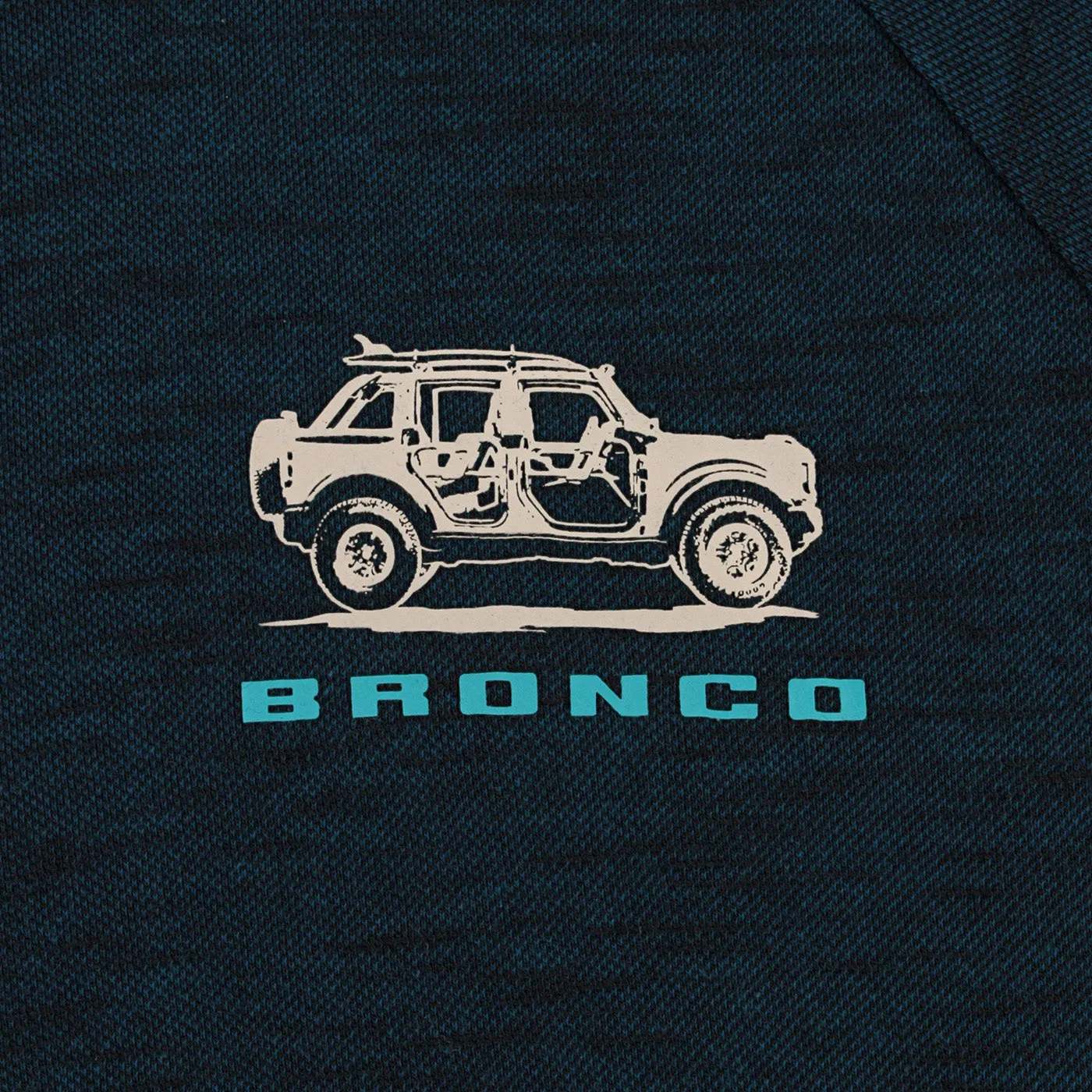 Ford Bronco Men's Long Sleeve Slub Hooded Tee