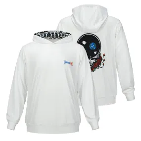 Grateful Dead | UPF 50 Hoodie | Logo Space Your Face in White