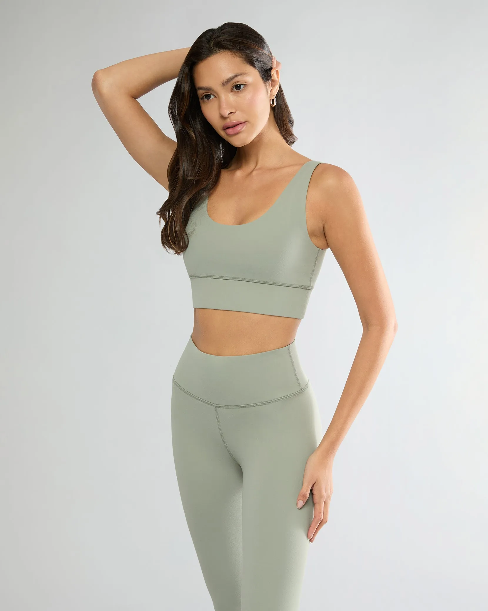 IVL Longline Bra Top - Shadow Green