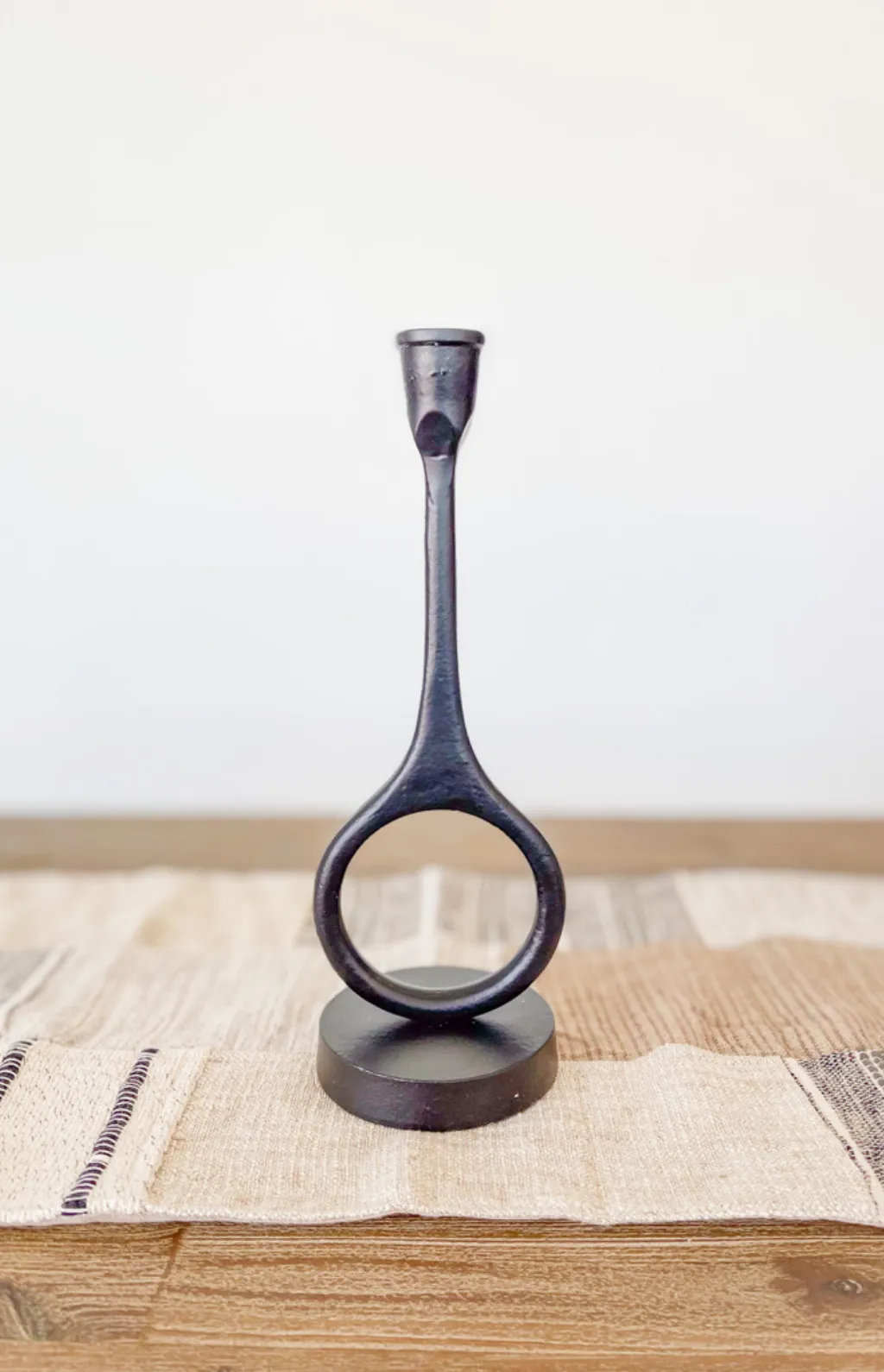 Modern Black Candleholder