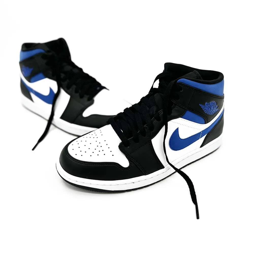 Nike Air Jordan 1 Mid White Black Racer Blue