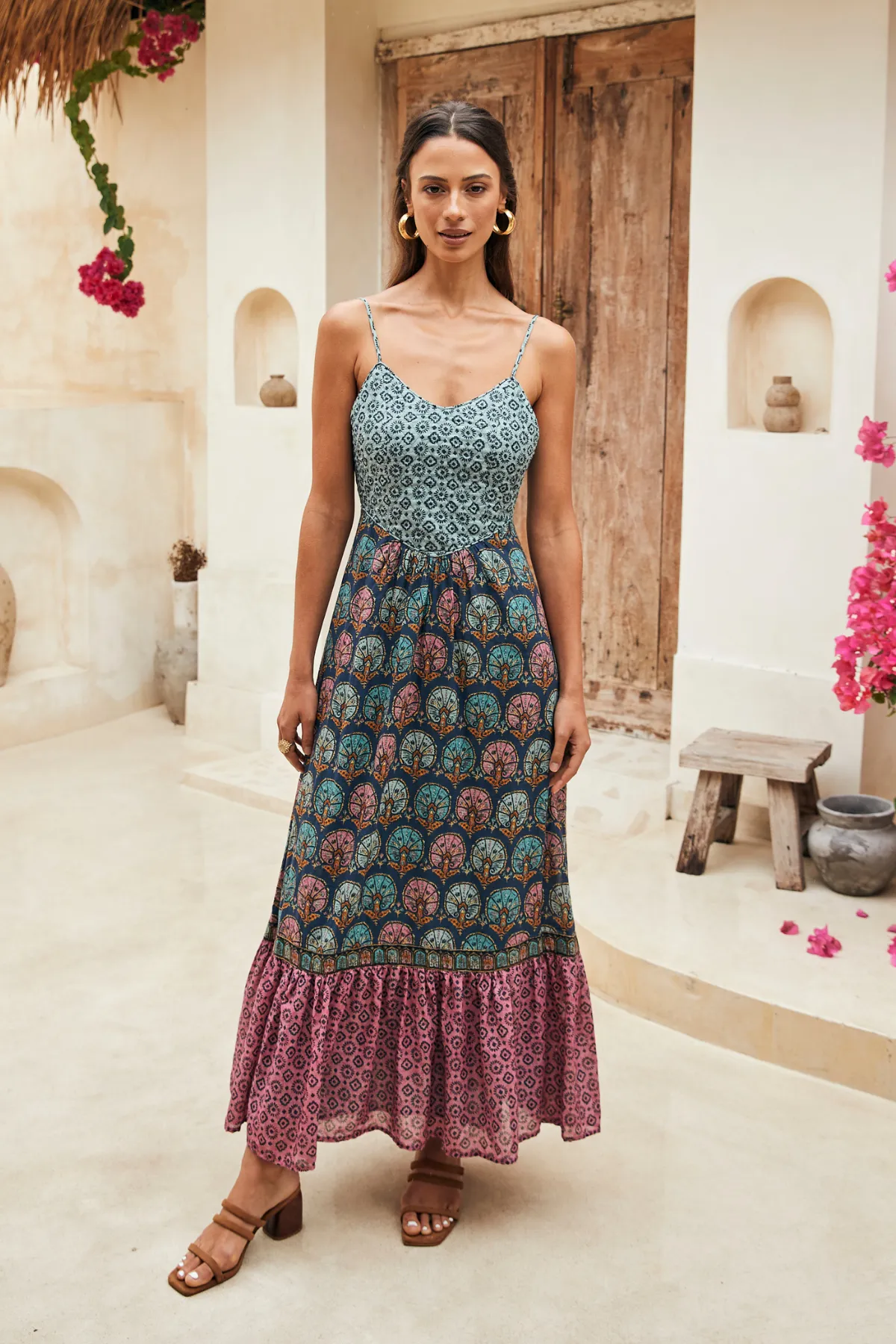 Ophelia Midi Dress - Persian Jewel